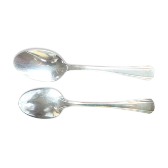12 small silver metal spoons Cristofle