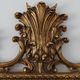 Miroir en métal doré de style Chippendale, Italie, 20e siècle