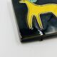 Vintage ceramic tile by Yvette Manoy - 1968