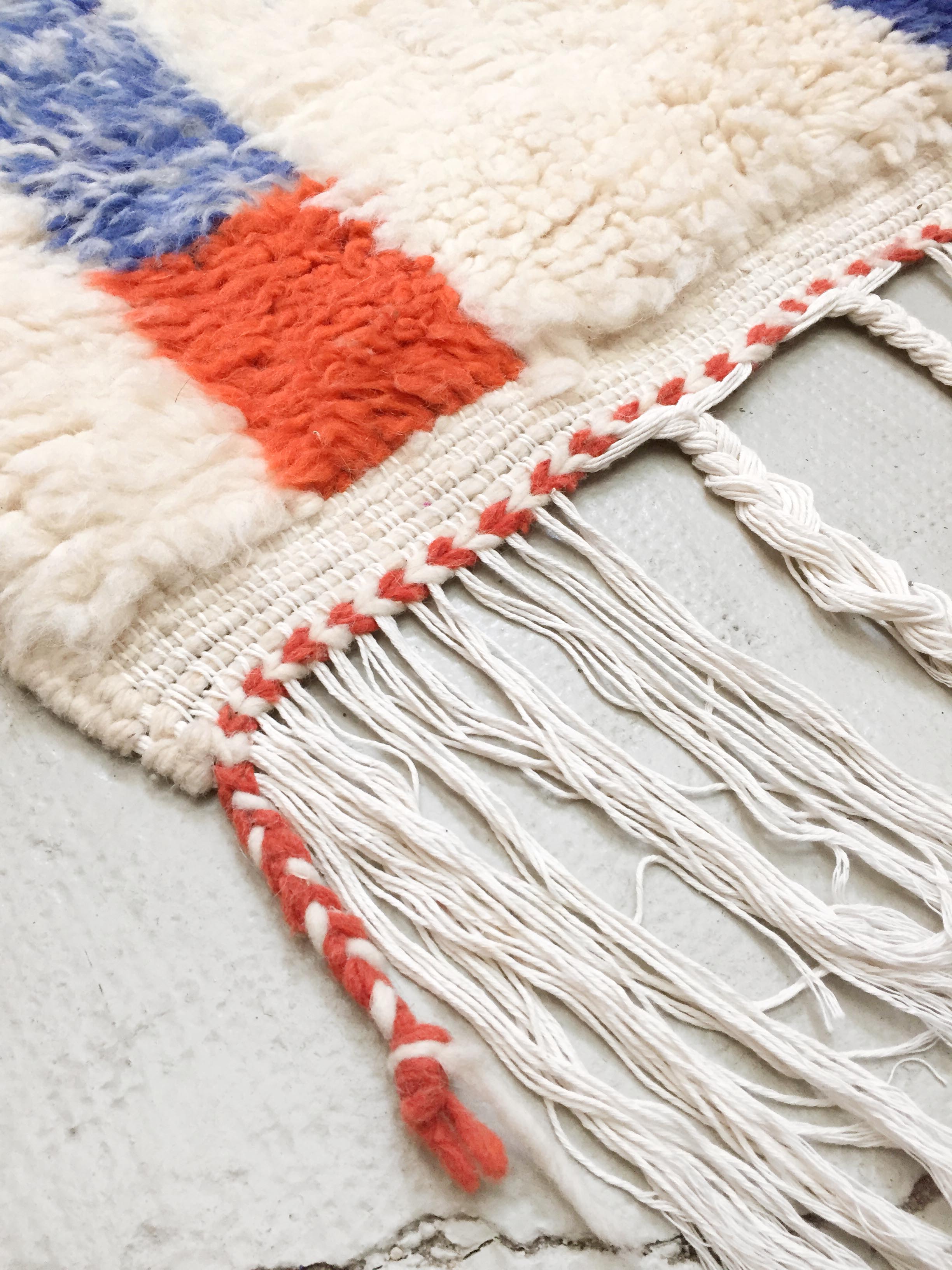 Contemporary azilal Moroccan Berber rug with colorful patterns 256x166cm