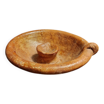 Handheld terracotta candlestick Africa mid-20th century