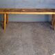 Bench 140 cm old patinated solid wood