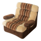 Fauteuil Space Age des années 1970, en velours
