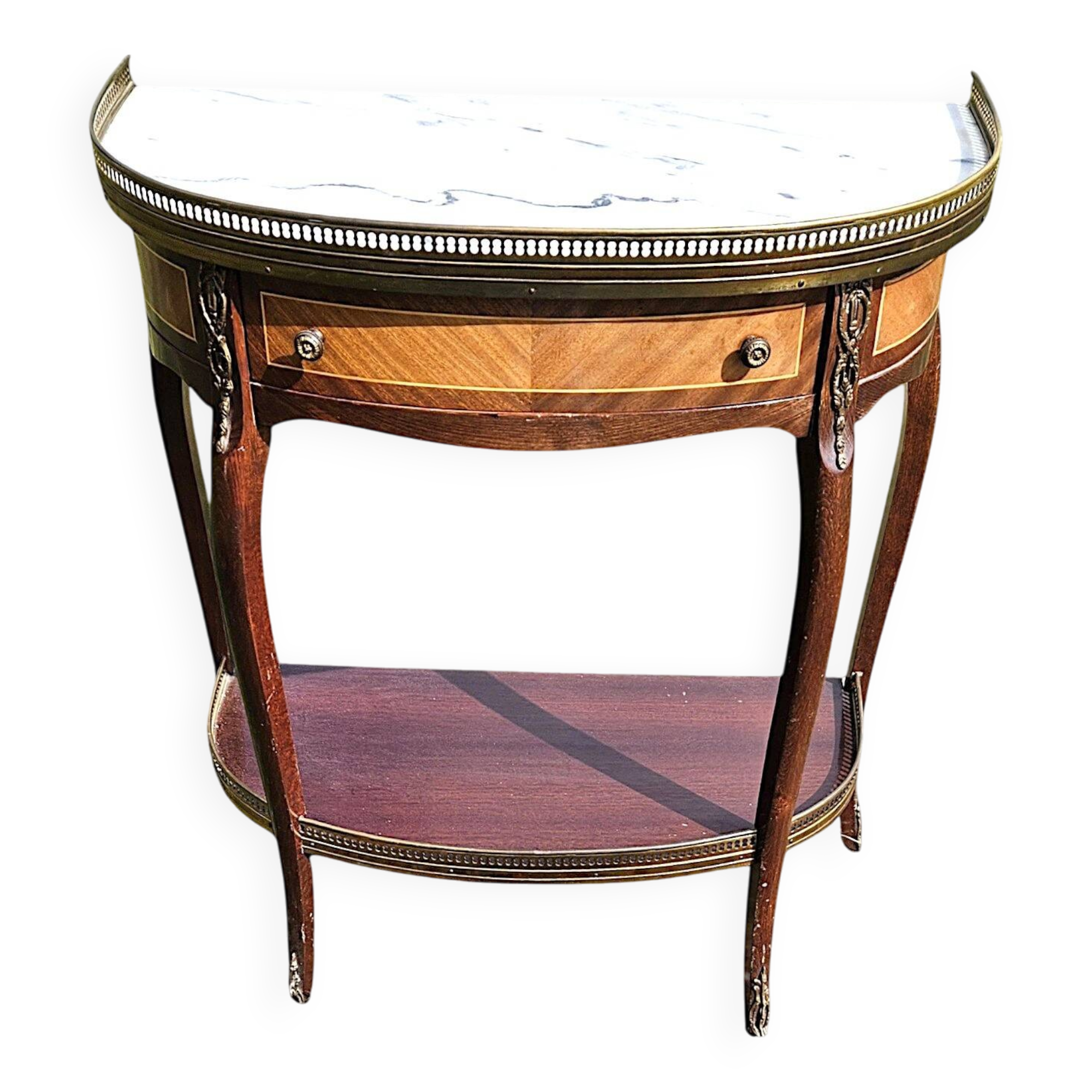 Half-moon console Louis XV-Louis XVI style