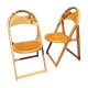 Pair of folding wooden chairs from the 50s