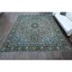 1970s Vintage Persian Handmade Wool Cotton Light Brown Area Rug 280x344