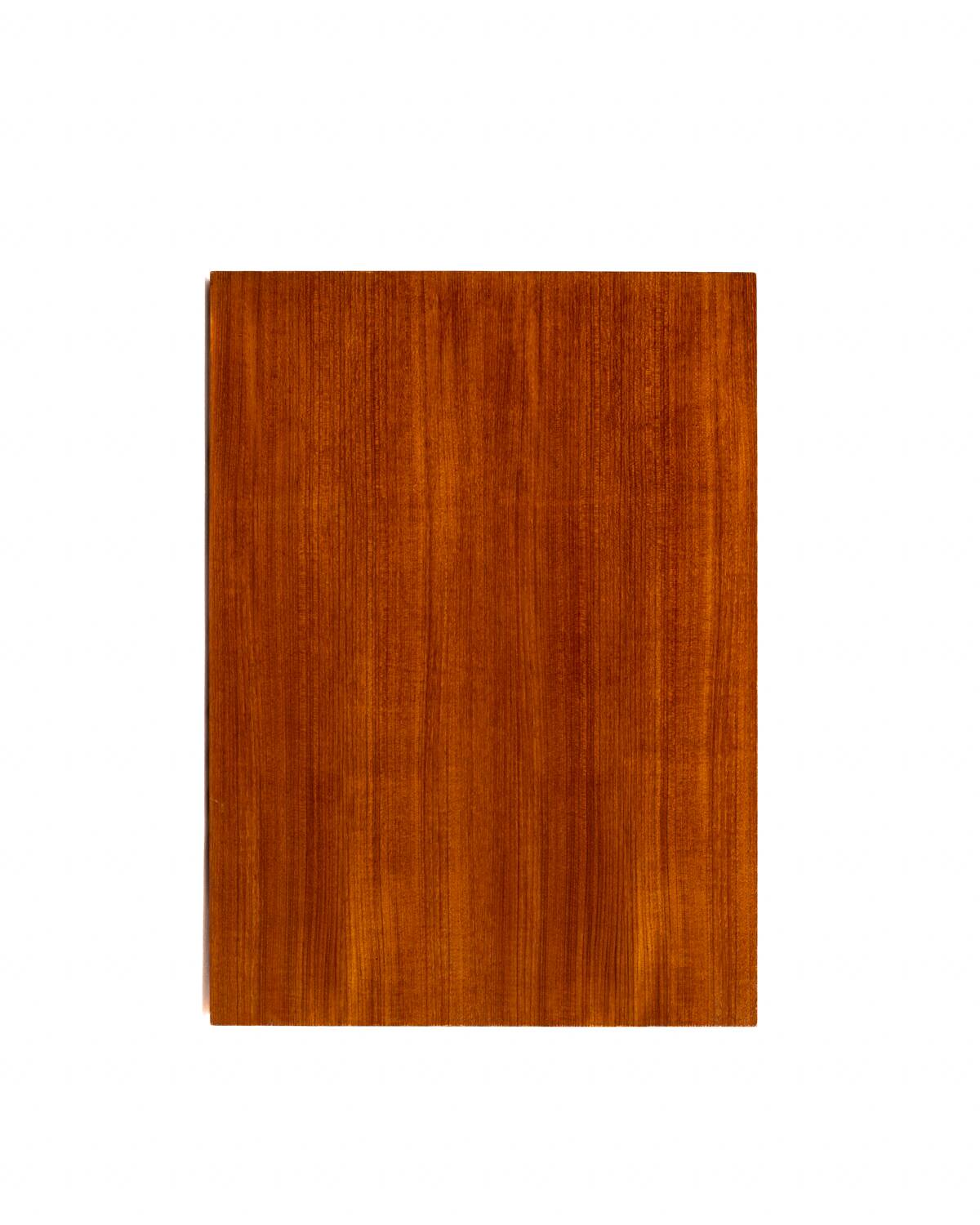 Teak and black painted metal desk, European production, 1960s