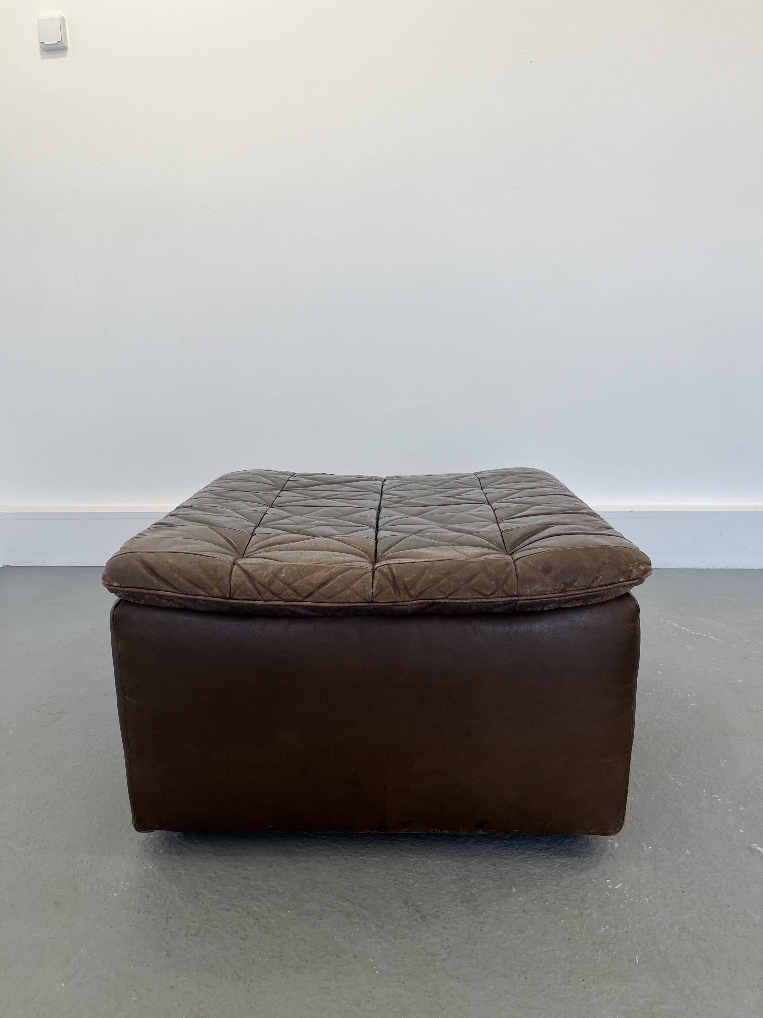 Fauteuil et ottoman DS-11 de De Sede, années 1970