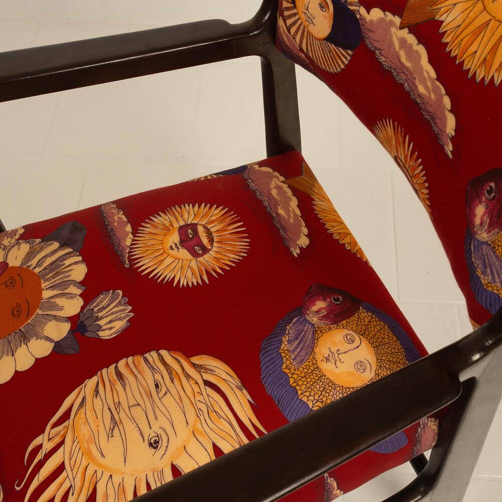 110 Chair by Gio Ponti and Fornasetti for Cassina, 1953