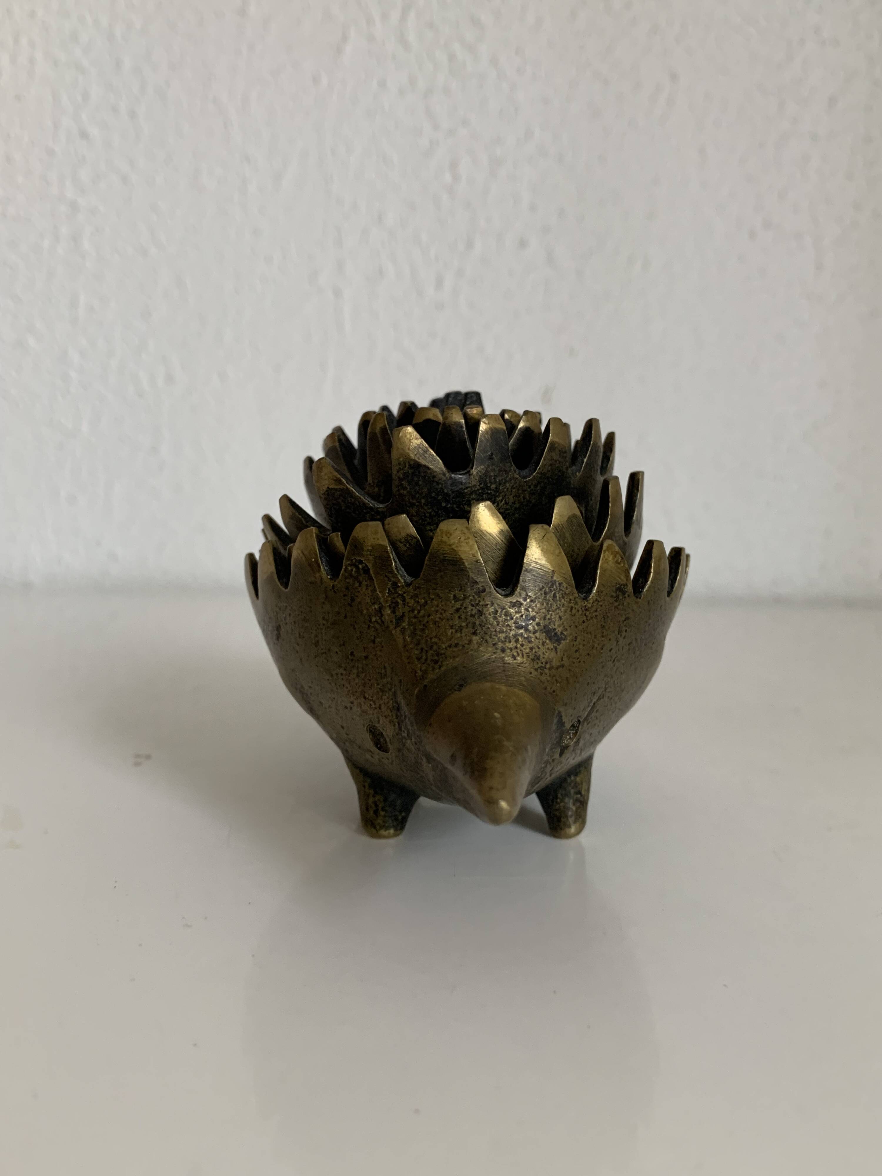 Hedgehog ashtrays by Walter Bosse for Hertha Baller, vintage 1950s