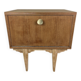 Table de chevet vintage en bois – Esprit années 50/60