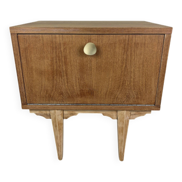 Table de chevet vintage en bois – Esprit années 50/60