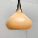 Mid-century Danish glass tulip pendant lamp by Nordisk Solar and Holmegaard, 1960s.