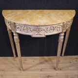 20th century Italian lacquered Louis XVI style console table