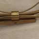 Mid-Century French Brass Sconces • Bullrush Design • Opaque Glass Shades