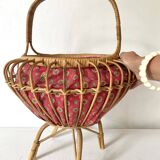 Rattan and Provencal fabric worker