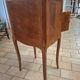 Marquetry bedside table.