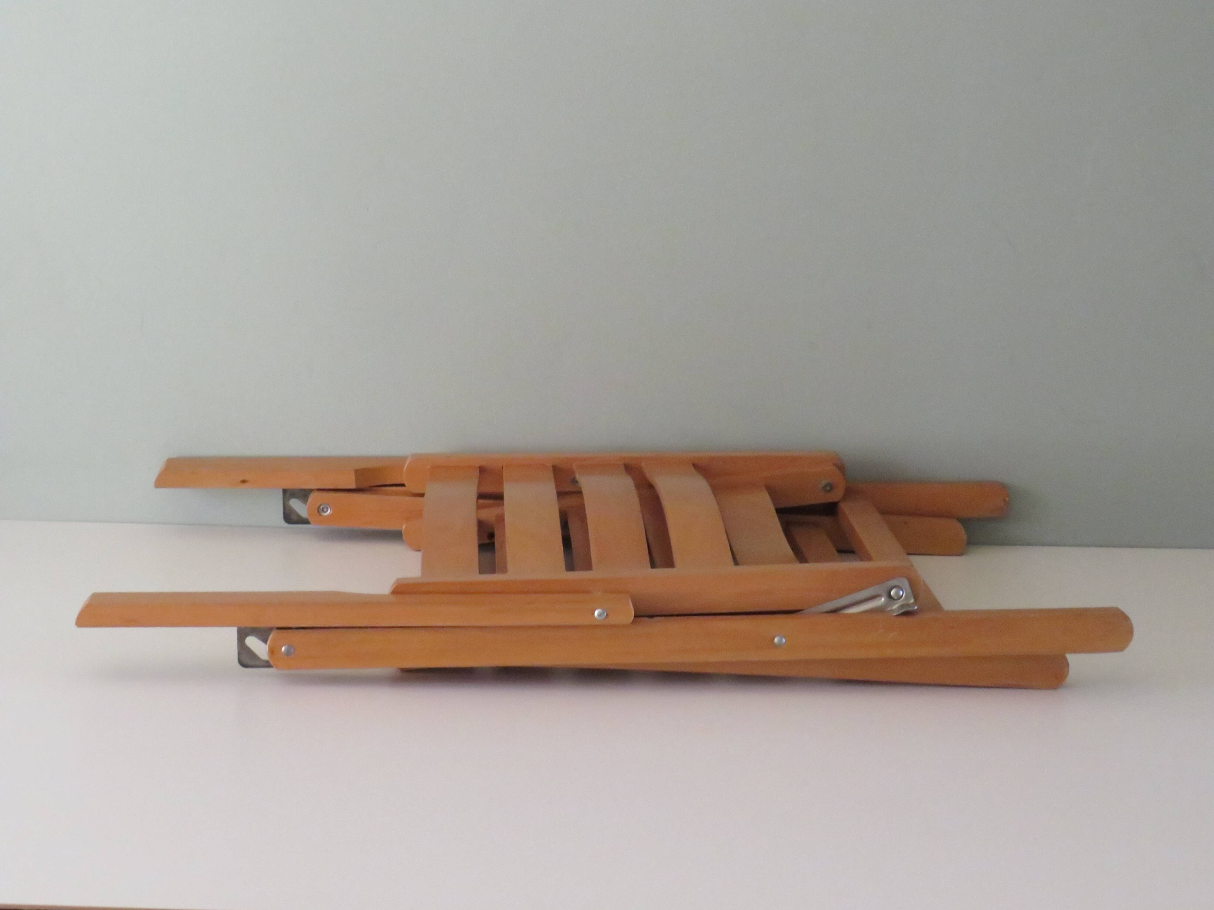 Vintage wood folding garden set.