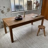 Farmhouse table in elm and pine 2m