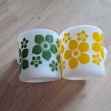 Duo de tasses fleuries