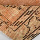 5x8 Salmon & Peach Geometric Persian Rug, 156x255Cm