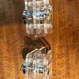 Lampes appliques chrome et plexiglas