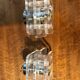 Lamps / chrome and plexiglass appliques