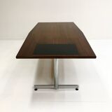 Mid Century Danish Rosewood Writing Desk or Conferance Table, 1970s.