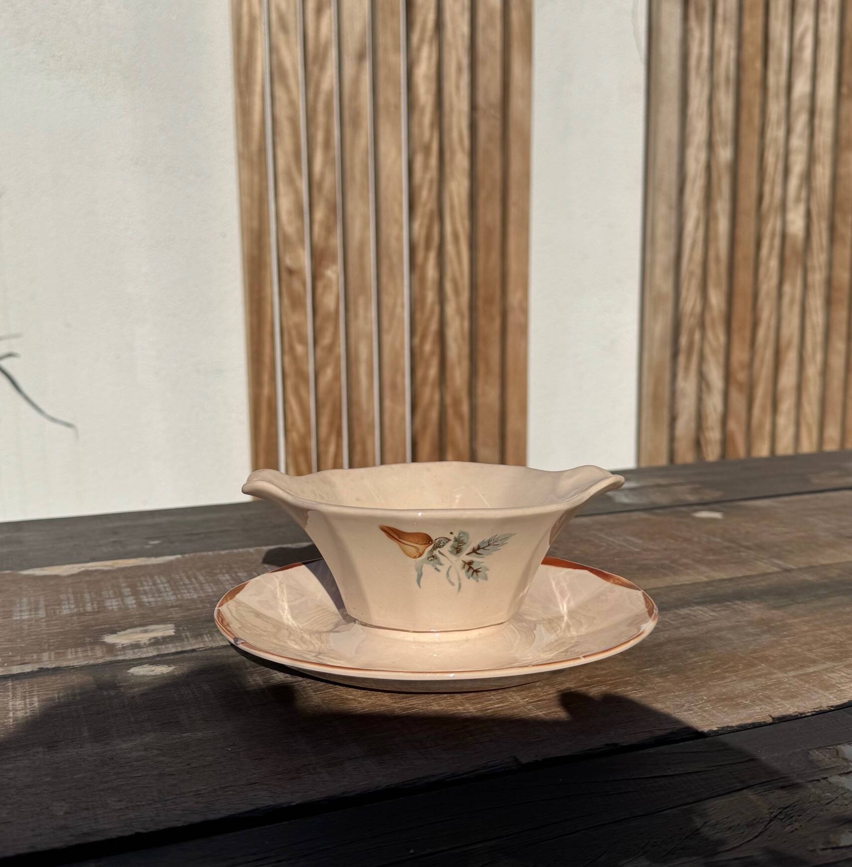 Sauceboat Digoin Sarreguemines