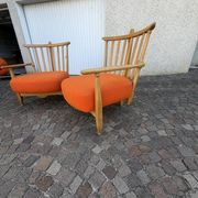 Robert guillerme  & jacques chambron banquette éventail