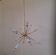 Stilnovo style 12 light Brass and White sputnik Chandelier