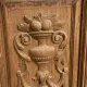 Wall storage unit in Henri IV style made of solid oak.