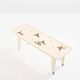 Maurice Jallot coffee table, painted oak with bird decorations, 1930.