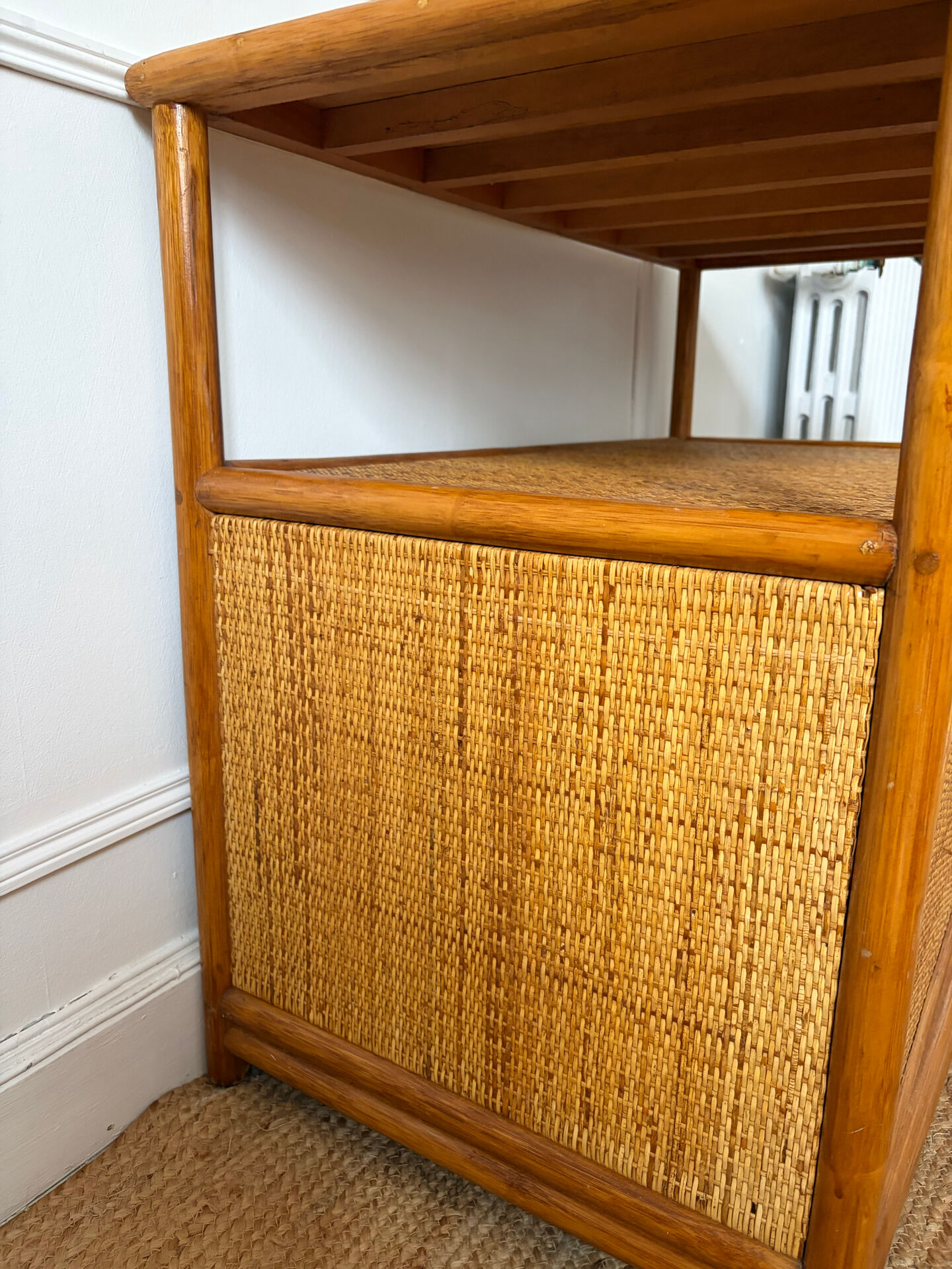 Vintage rattan sideboard