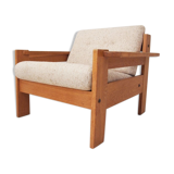 Solid oak Danish lounge chair