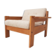 Solid oak Danish lounge chair