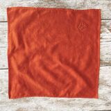 10 antique monogrammed napkins MA - 38x38 cm - Cotton