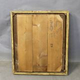 Mirror Frame In Wood And Golden Stucco