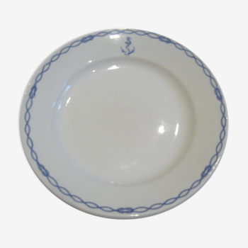 Assiette plate Marine Nationale