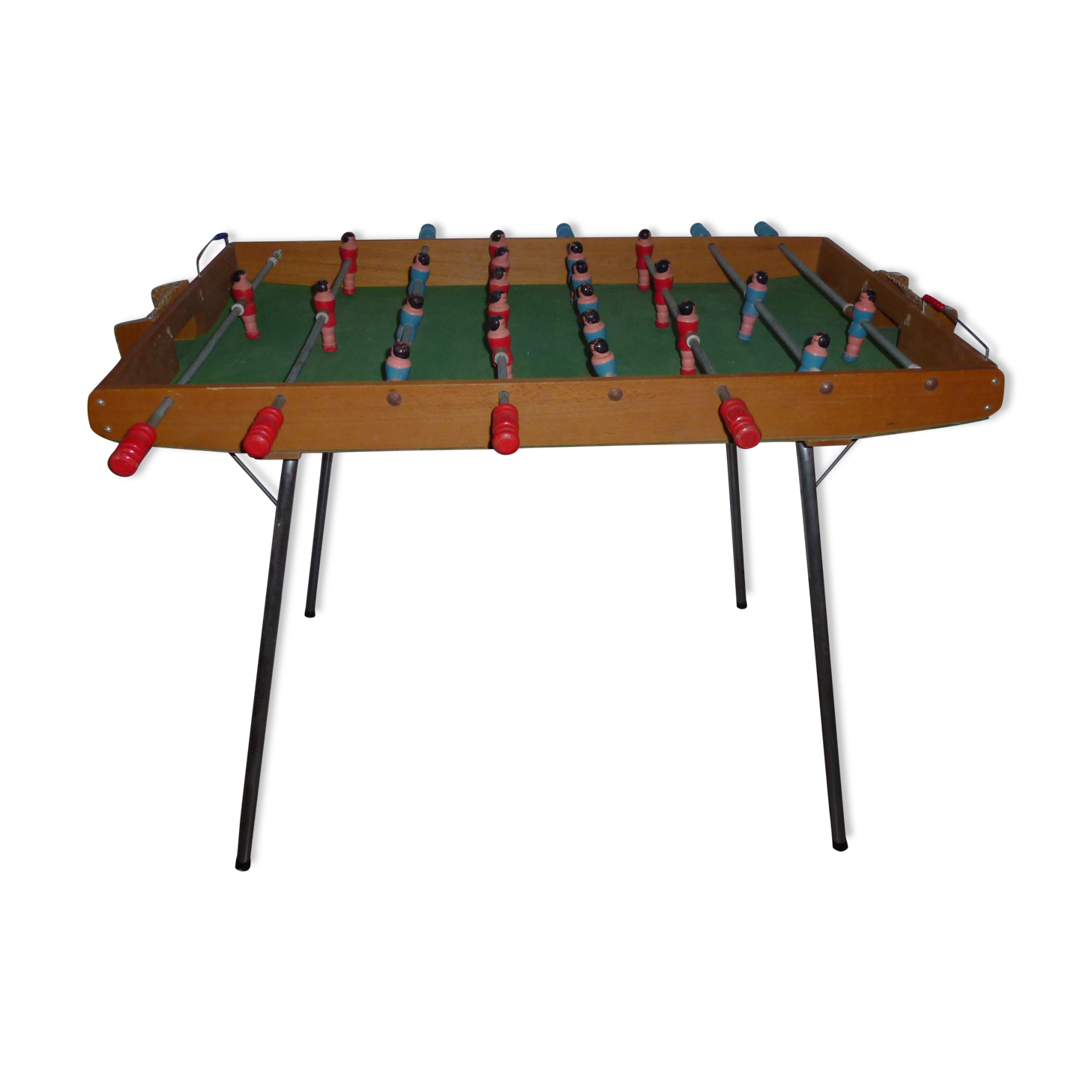 Pretty baby-foot child brand samub vintage year 60 in very good condition seen in years. bars slide very well.  all the colors are original.  with the goals 1.05 width 54cm top length 78cm