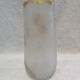 Beautiful acid-etched glass vase from Legras Saint Denis with chestnut tree decoration