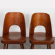 Suite of 4 wooden chairs by Oswald Haerdtl for Ton, 1960