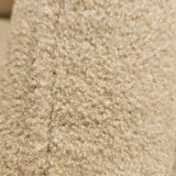 Pair of vintage 70's green fabric armchairs