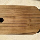 Rounded rectangular monoxyl teak cutting or presentation board L:34