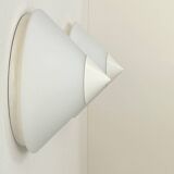 Pair of vintage Limburg wall lights, metal and opaline, Germany 1970