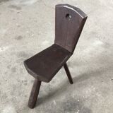 Solid wood tripod tripod milking chair