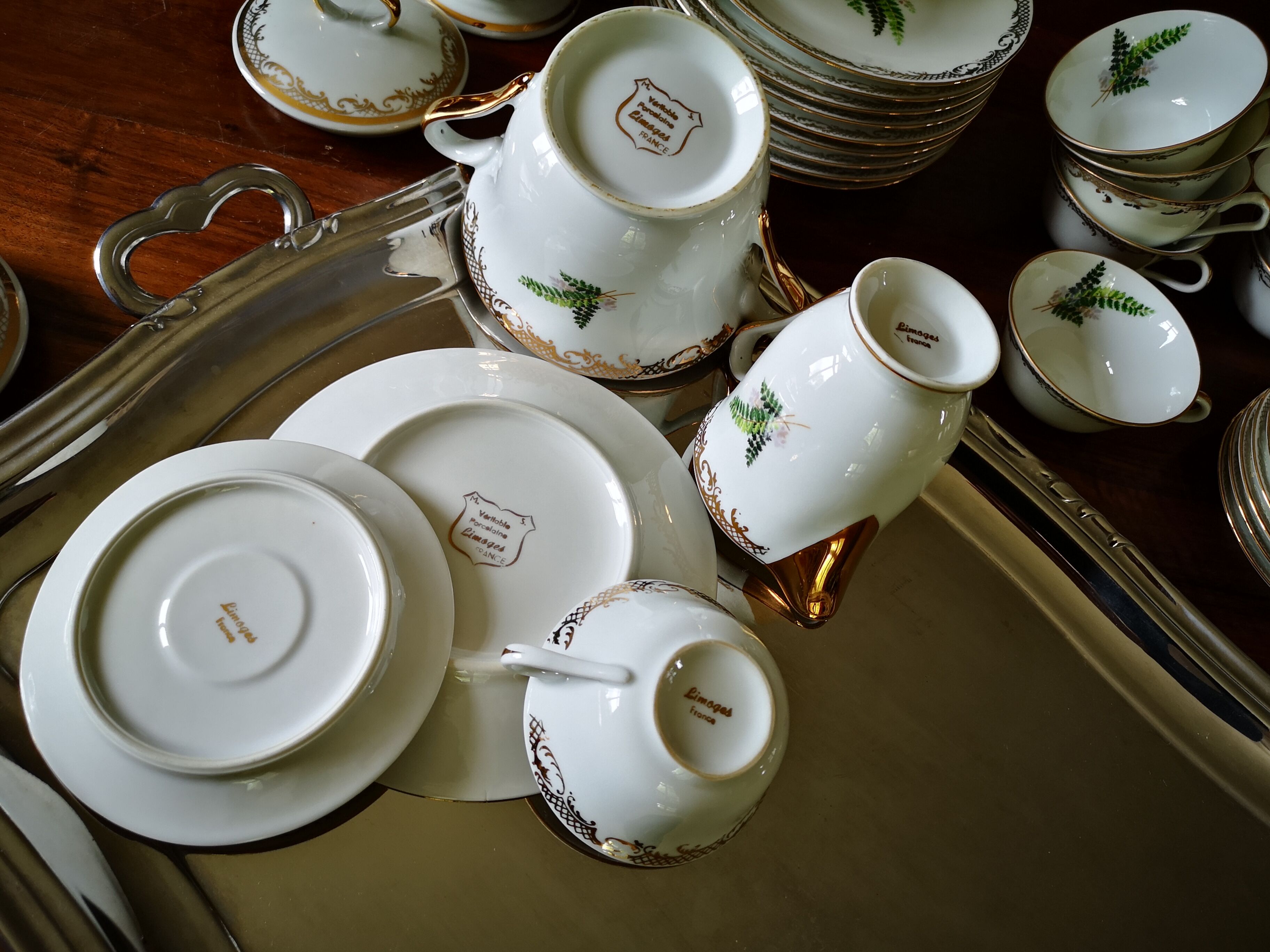 Limoges porcelain tea service