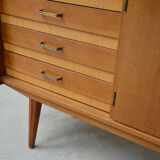 Scandinavian sideboard compass feet 1960s