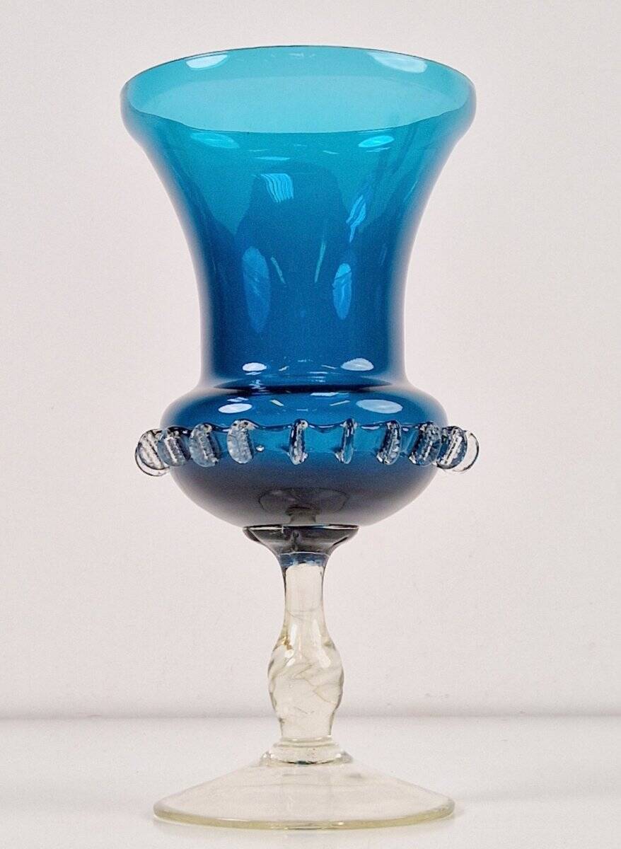 Mid-Century Modern Blue Murano Glass Vase, 1960s