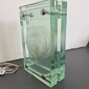 Italian Modern thick glass table lamp from 70s